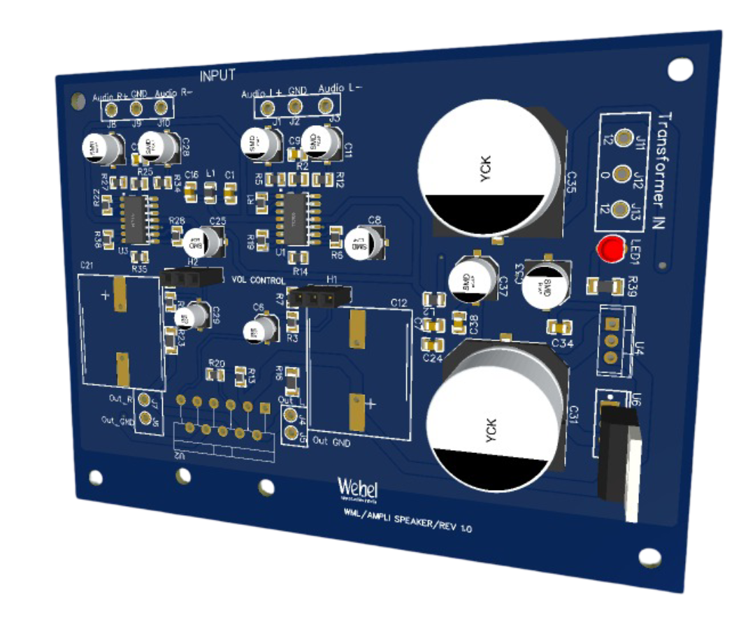 Amplispeaker PCB